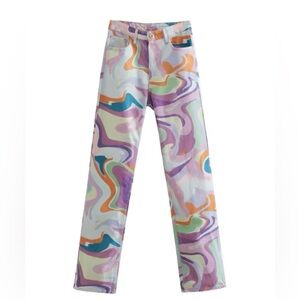 Zara Swirl Jeans